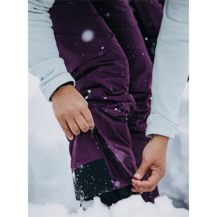 Burton Burton Women's AK Kimmy Gore Tex 2L Bib Snowpants-Purple Root Purple Root S Womens Snowpants Bib