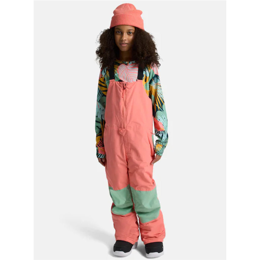 Burton Youth Skylar 2L Bib Snowpants-Peach Echo