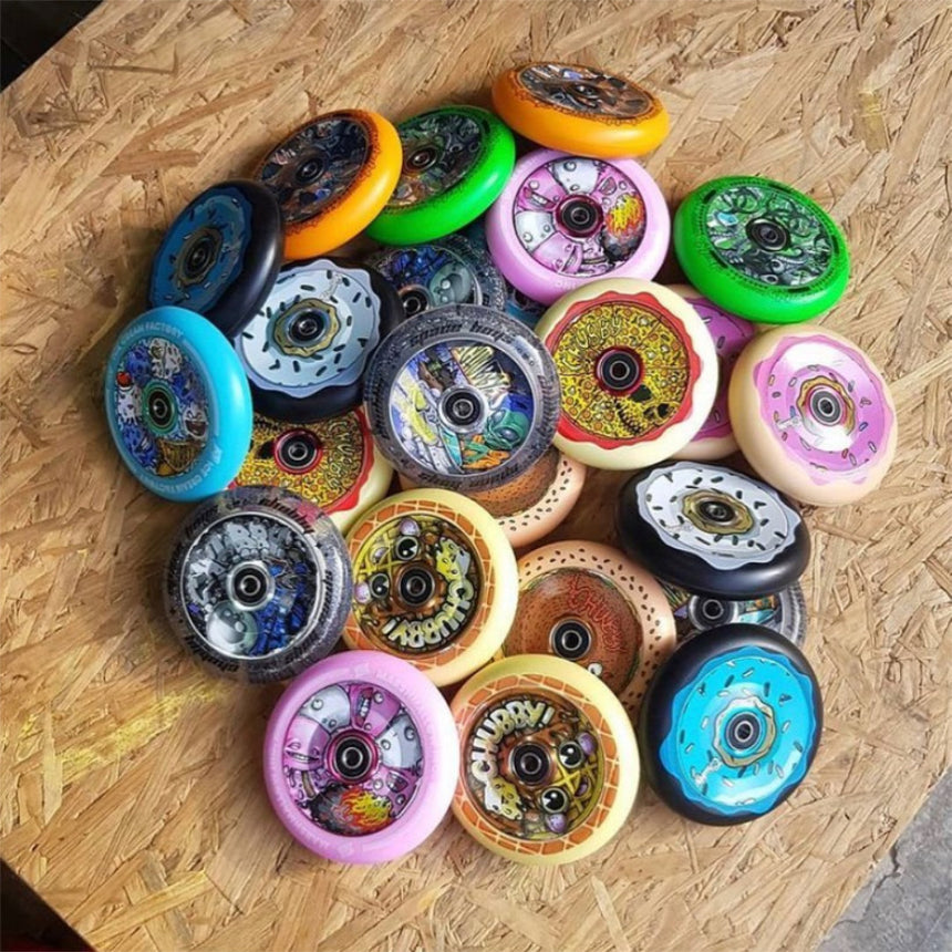 Chubby Chubby Melocore Skull Pizza - Single Wheel Scooter Wheels
