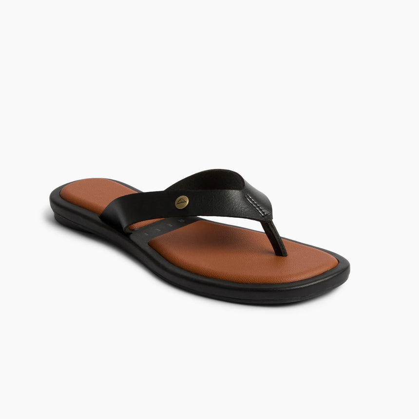 Reef Reef Women WILLOW ELLA Sandals - Black/Cocoa Black/Cocoa 6 Womens Sandals Flip Flop 5 to 11
