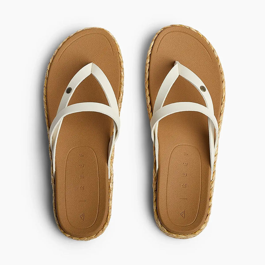 Reef Reef Women VISTA CARMEN - Whisper White Whisper White 5 Womens Sandals Flip Flop 5 to 11