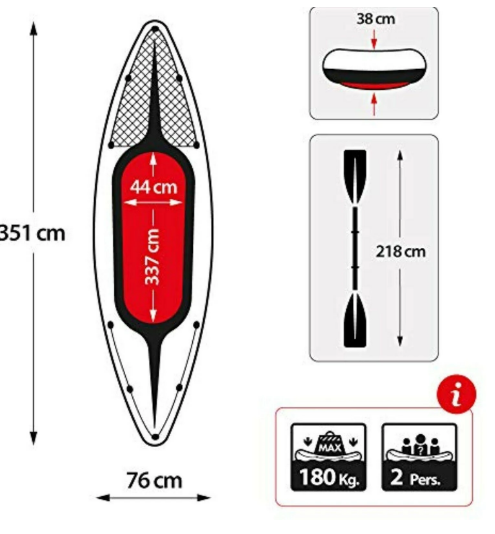 Intex Intex Challenger K2 Inflatable Kayak - 2 Person Green 1SZ Inflatable Kayaks
