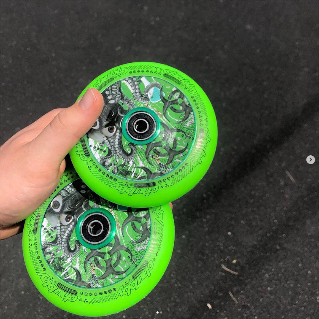 Chubby Lab Neon Green 110mm - Single Wheel