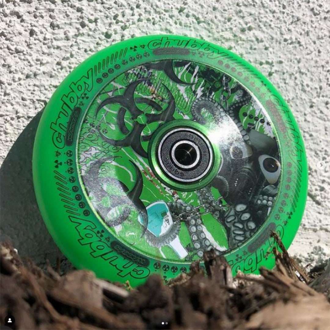 Chubby Lab Neon Green 110mm - Single Wheel