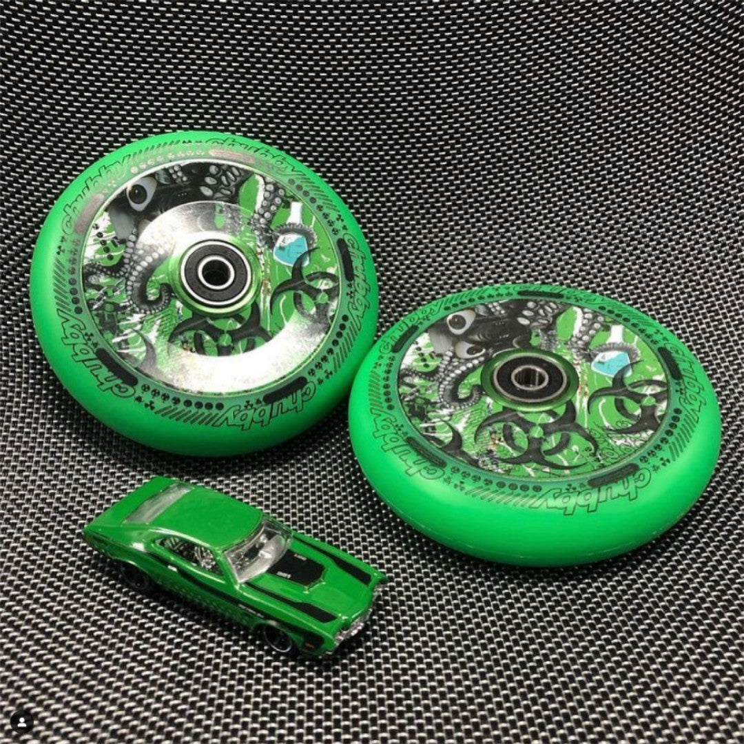 Chubby Lab Neon Green 110mm - Single Wheel