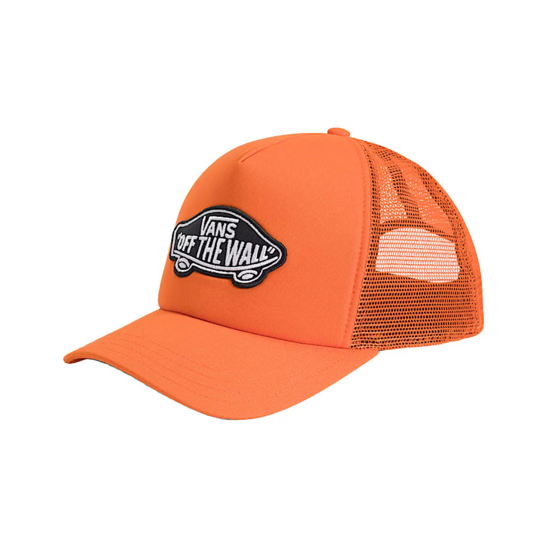 Van's Van's Men's Classic Patch Curved Bill Trucker - Flame Flame OS Mens Hats Curved Brim