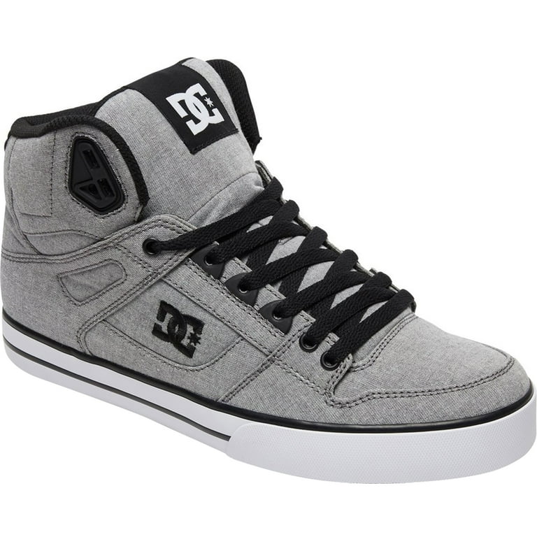DC Men's Pure High-Top WC Shoes - Grey/White/Grey
