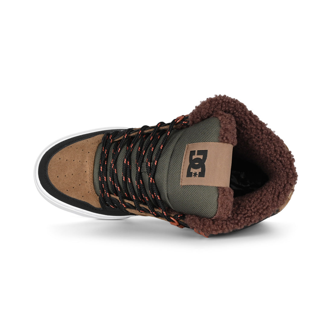 DC Men's Pure High-Top WC Shoes - Black/Black/Green