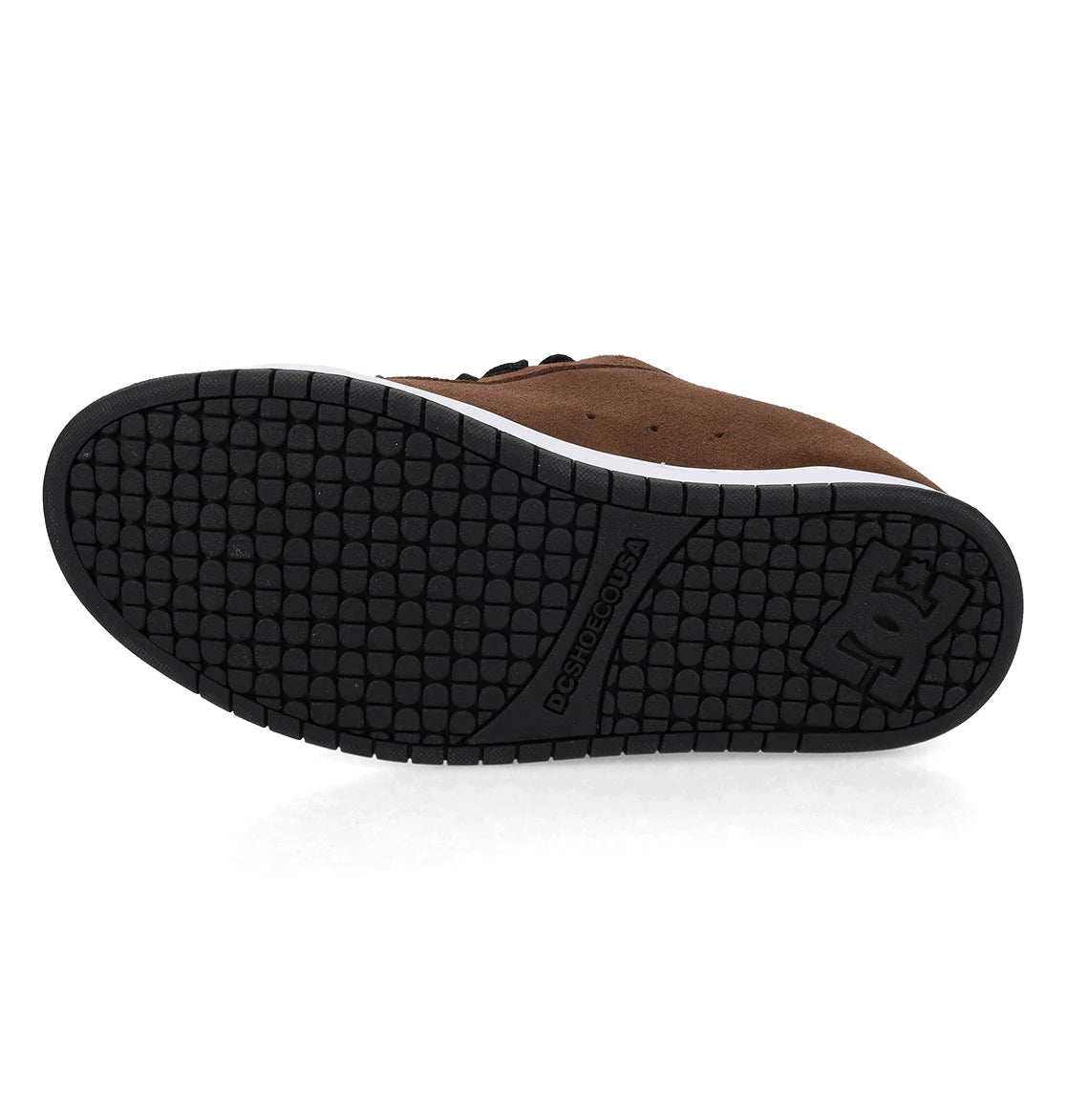 DC DC Men's Court Graffik Se Skate Shoes - Brown/White Brown/White 10.5 Mens Skate Shoes 6 to 18