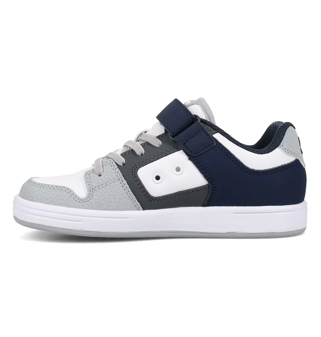 DC Kid's Manteca 4 V Shoes- Grey/Navy/White