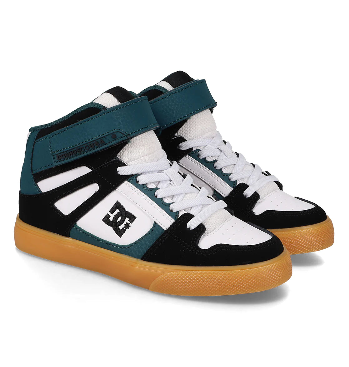 Zapatillas DC Youth Pure High Top EV - Negro/Verde/Goma