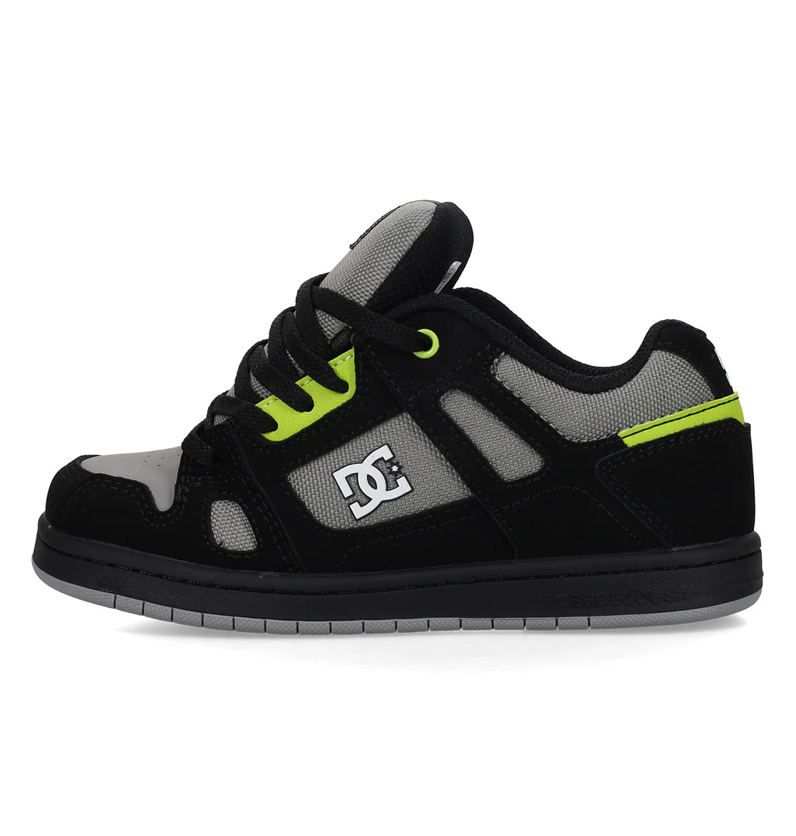 DC DC Youth Stag Shoes - Black/White/Lime Black/White/Lime 11 Youth Boys Skate Shoes 5T-13T & 1-7 US Size