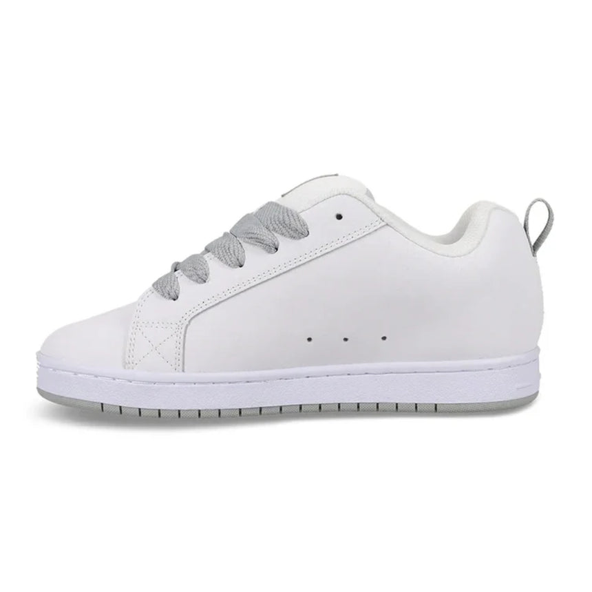 DC DC Men's Court Graffik SQ Shoes - White/Grey White/Grey 9 Mens Shoes 6 to 18