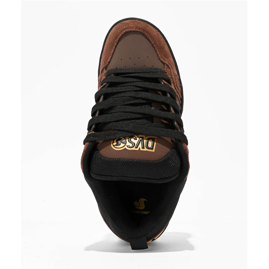 DVS DVS Men's Comanche Shoes - Brown Black Gold Suede Brown Black Gold Suede 10 Mens Skate Shoes 6 to 18