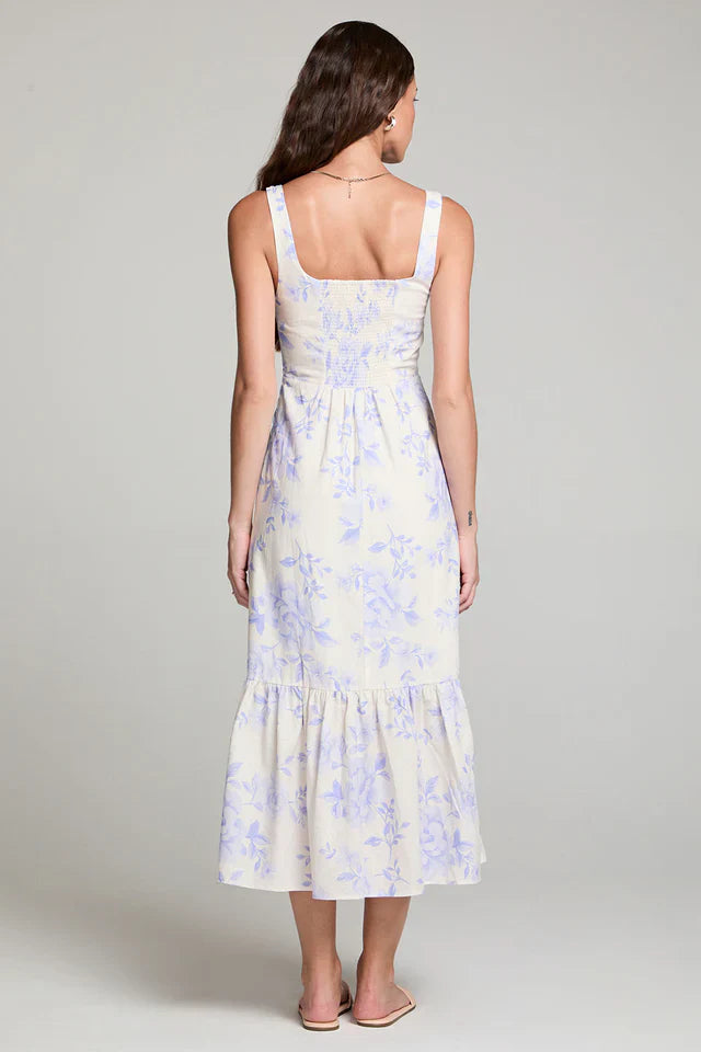 Saltwater Luxe Saltwater Luxe Women's Lilith Midi Dress Blue Bell XS Womens Long Dresses