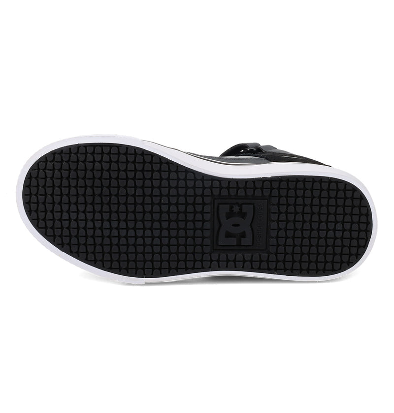 DC DC Youth Pure Hi Top EV Shoes - Gray/Black Gray/Black 11 Youth Boys High Tops 5T to 13T and 1 to 7 US Size