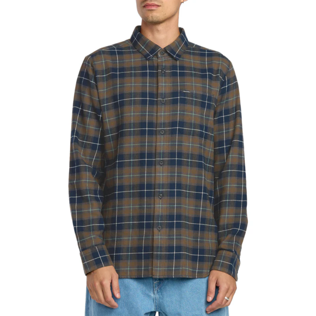 Volcom Men's Caden Plaid Long Sleeve