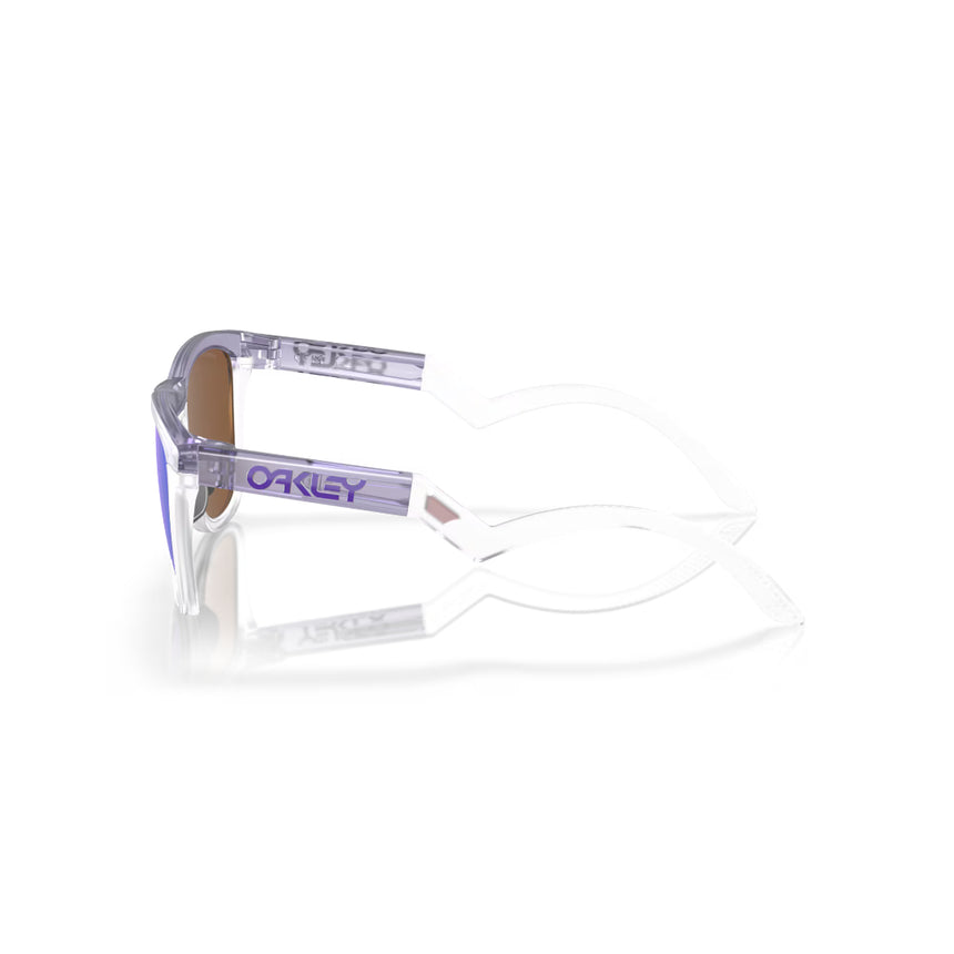 Oakley Frogskins Hybrid - Matte Trans Lilac/Clear/Prizm Violet Mens Sunglasses Lifestyle