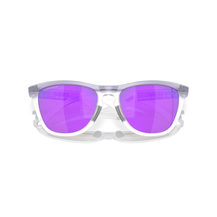 Oakley Frogskins Hybrid - Matte Trans Lilac/Clear/Prizm Violet Mens Sunglasses Lifestyle