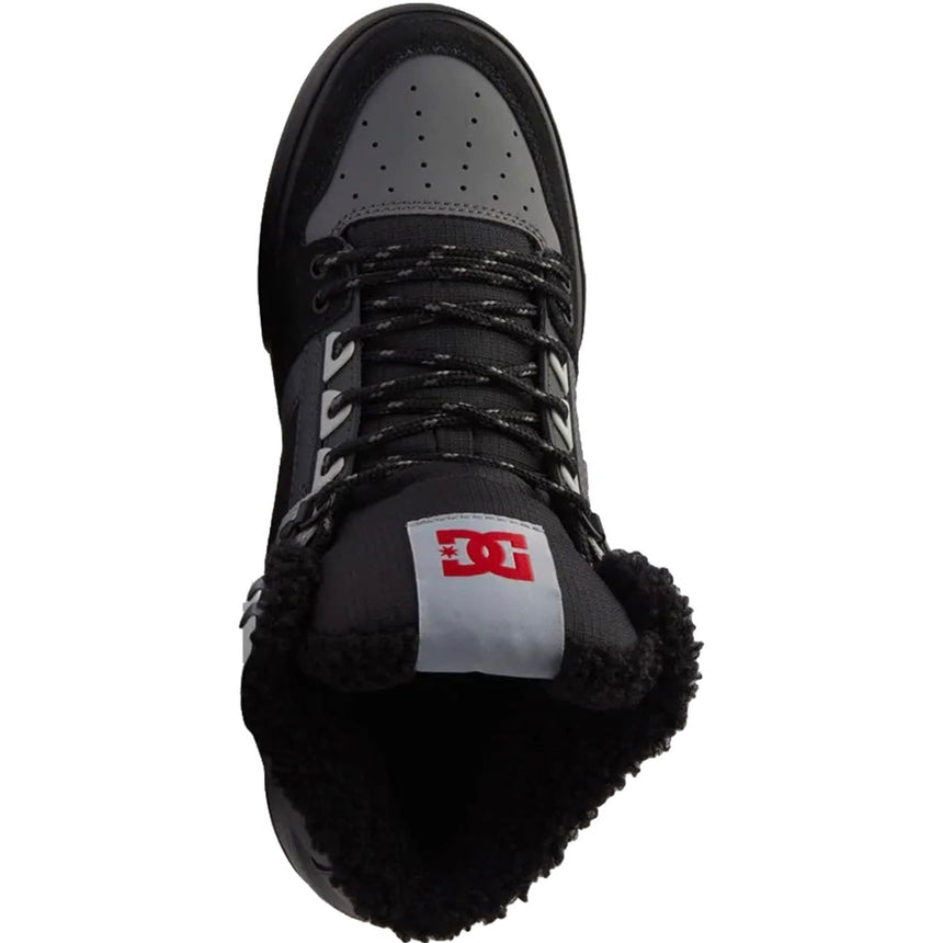 DC Men's Pure High-Top WC Winter Shoes - Grey/Black/Red