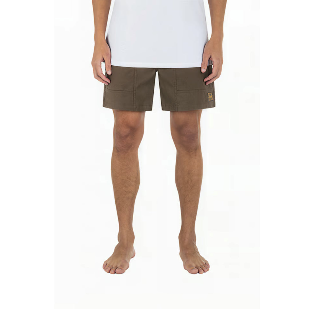 Hurley Hurley Men's Baja Slub Volley 17" Ultra Tan S Mens Board Shorts