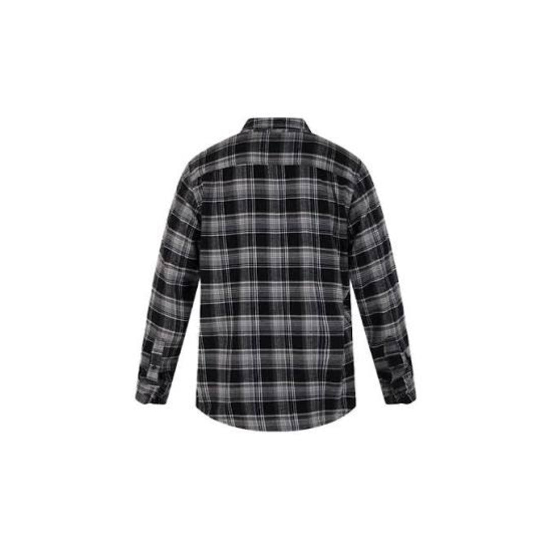 Hurley Hurley Men's Portland Organic Flannel Long Sleeve Pebble M Mens Button Up Long Sleeve Shirts