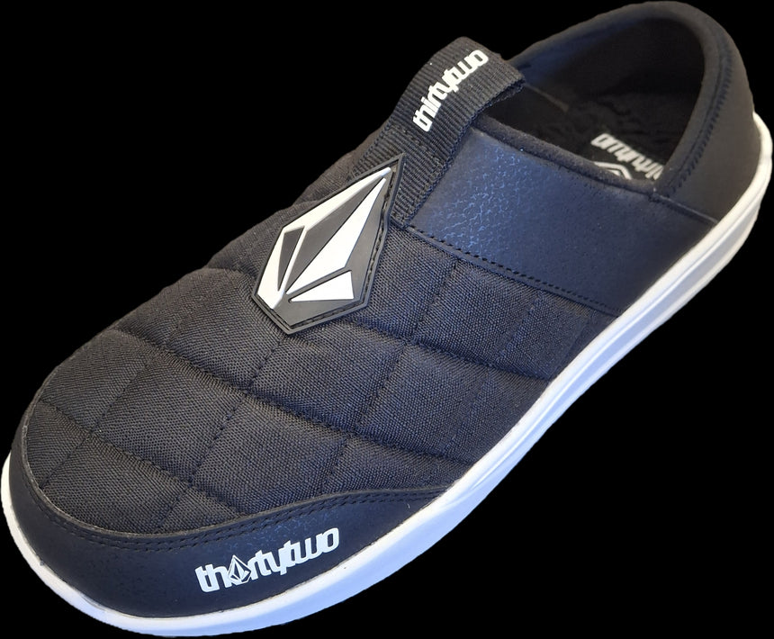 32 Boots Thirty Two Mens The Lounger Volcom '25 - Black Black 10 Mens Slip On Shoes 6 to 18