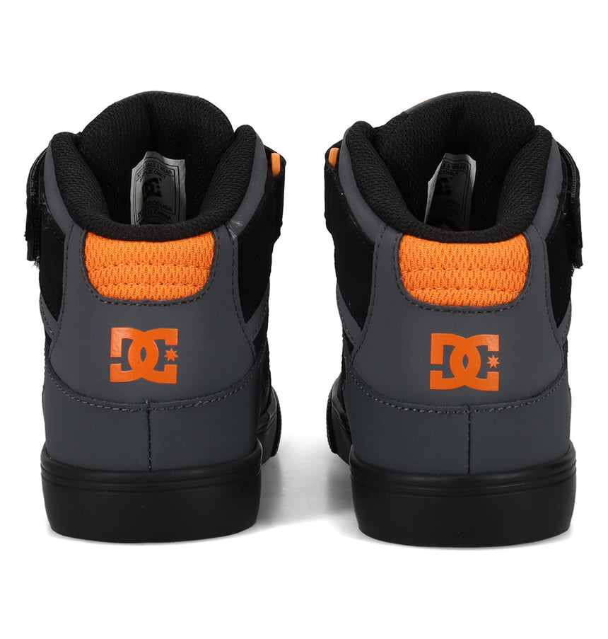 Zapatillas DC Youth Pure High Top EV - Gris/Negro/Naranja