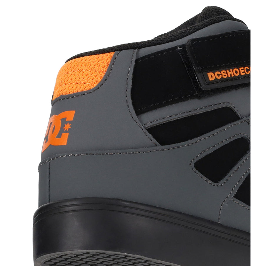 Zapatillas DC Youth Pure High Top EV - Gris/Negro/Naranja