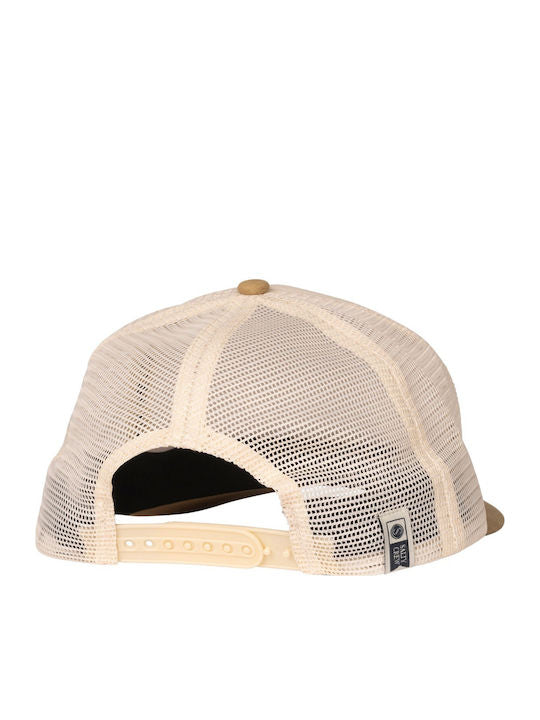 Salty Crew Salty Crew Men's Good Times Foamie Trucker Hat Off White/Khaki 1SZ Mens Hats Curved Brim