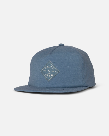Salty Crew Salty Crew Men's Drifter Snapback Channel Blue 1SZ Mens Hats Flat Brim