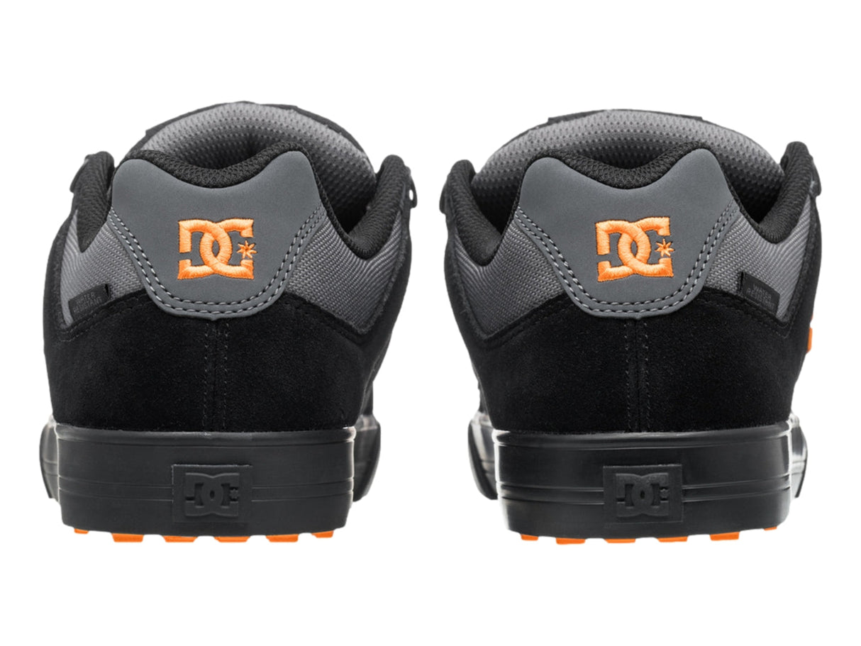 DC Pure Wintered Shoes - Grey.Black/Orange