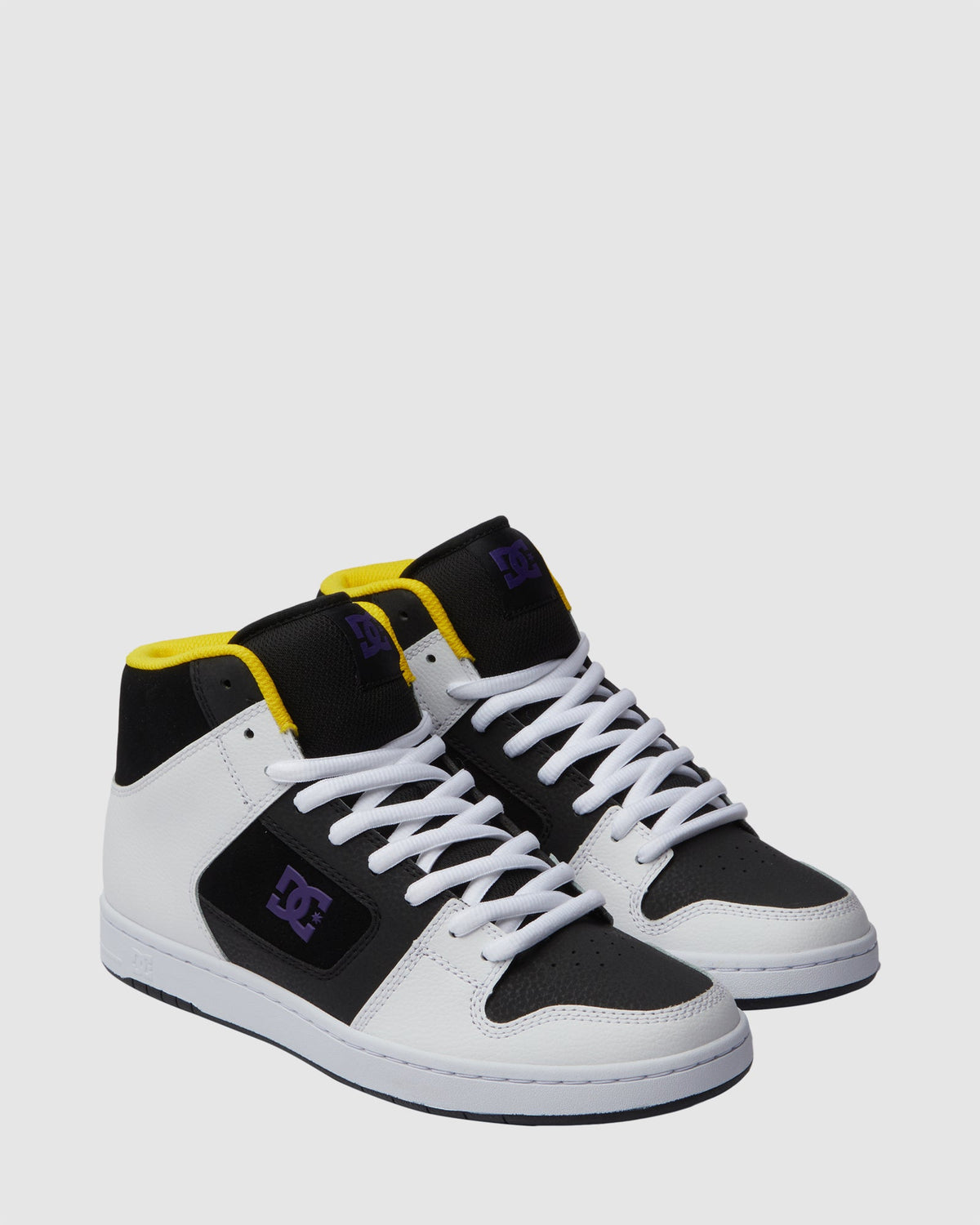 DC Men's Manteca 4 Hi Shoes - Black/White/Purple