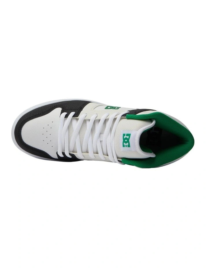 DC Men's Manteca 4 Hi Shoes - Black/White/Green