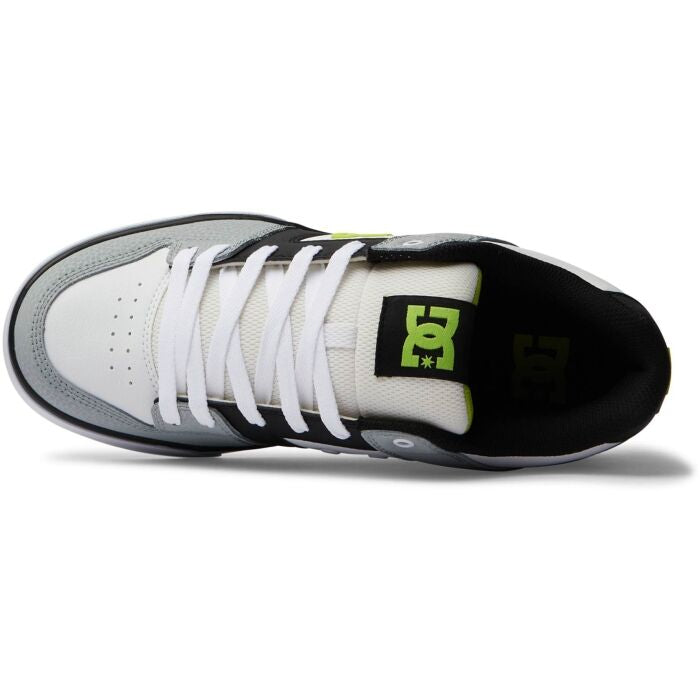 DC Men's Pure Skate Shoes - White/Lime