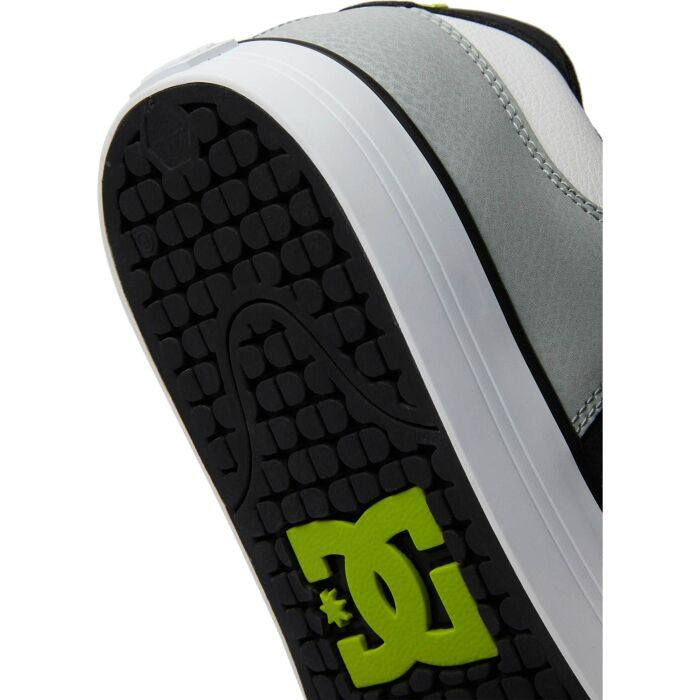 DC Men's Pure Skate Shoes - White/Lime