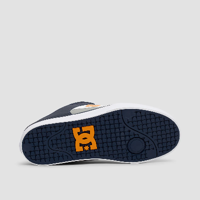 DC Men's Pure Skate Shoes -White/Grey/Blue