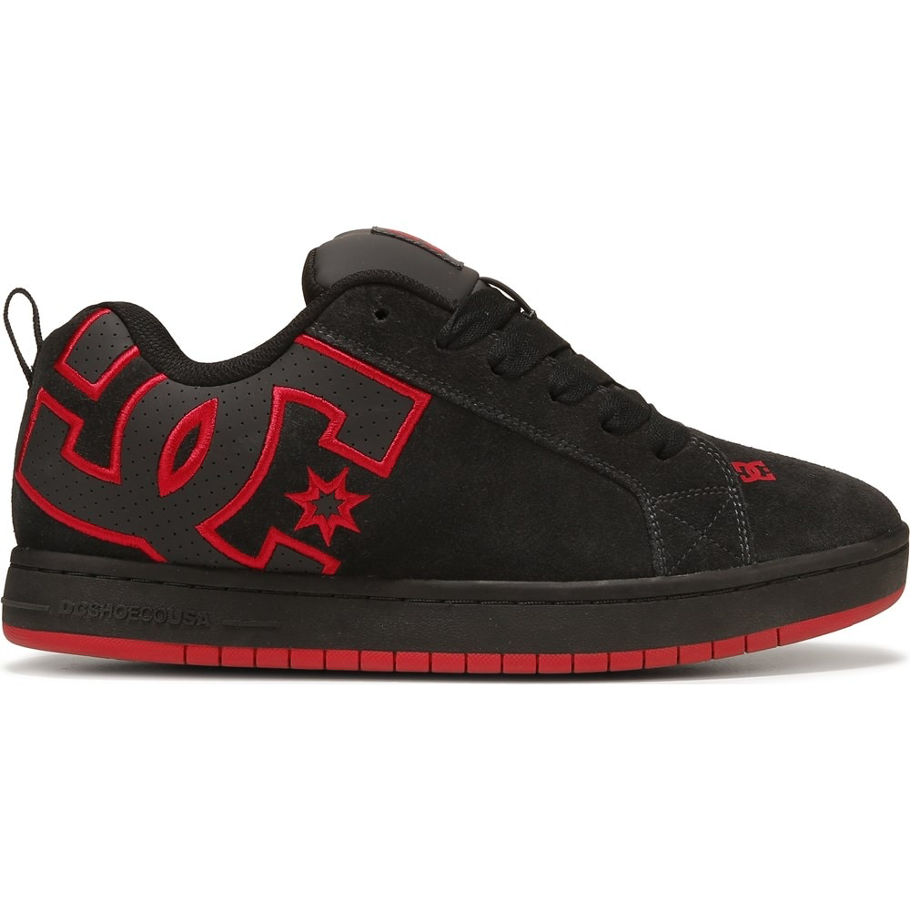 Chaussures DC Court Graffik SE pour homme - Gris foncé/Rouge-T