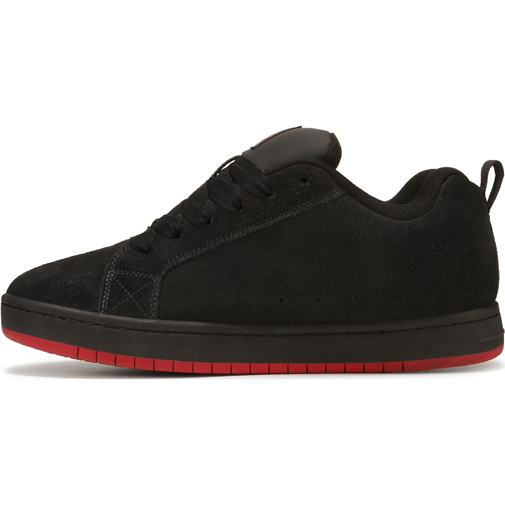 Chaussures DC Court Graffik SE pour homme - Gris foncé/Rouge-T