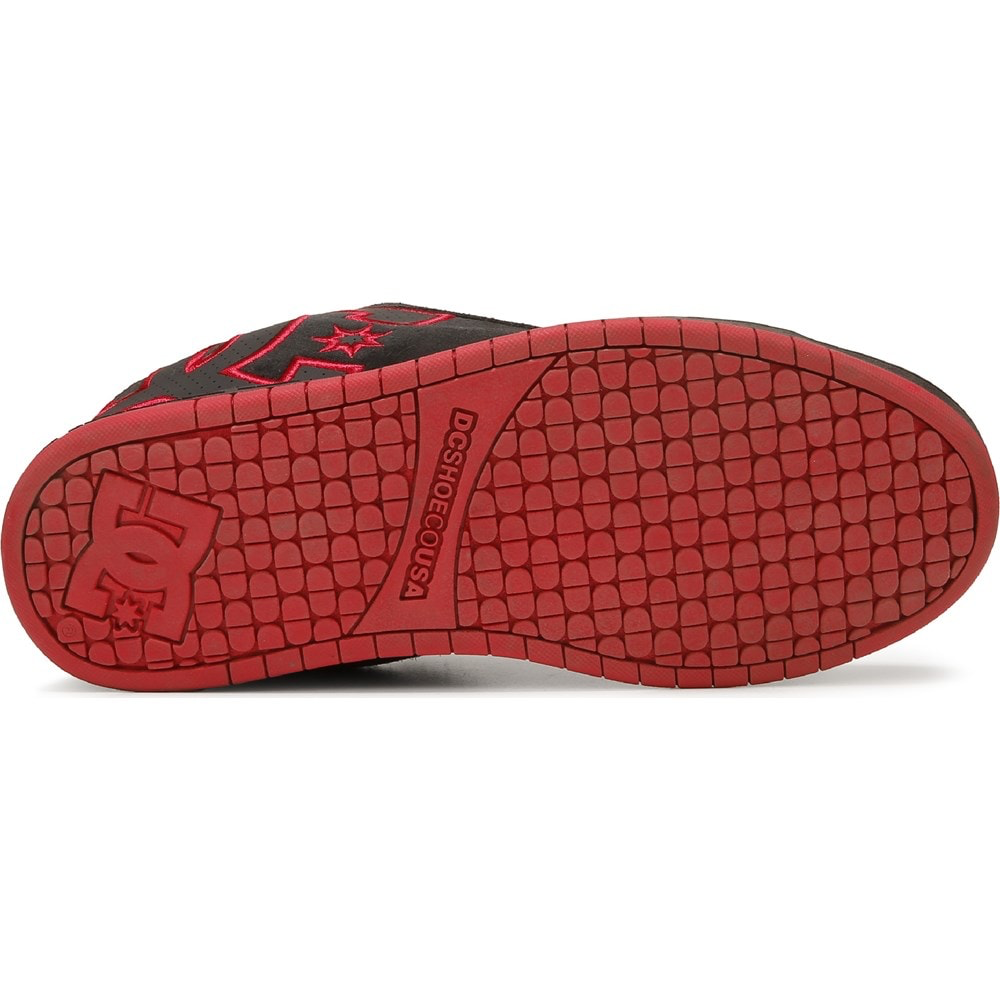 Chaussures DC Court Graffik SE pour homme - Gris foncé/Rouge-T