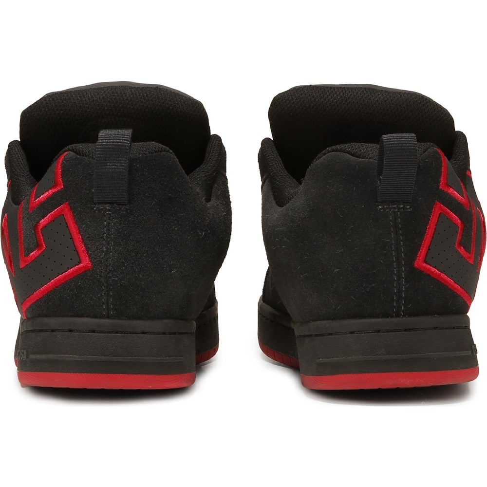 Chaussures DC Court Graffik SE pour homme - Gris foncé/Rouge-T