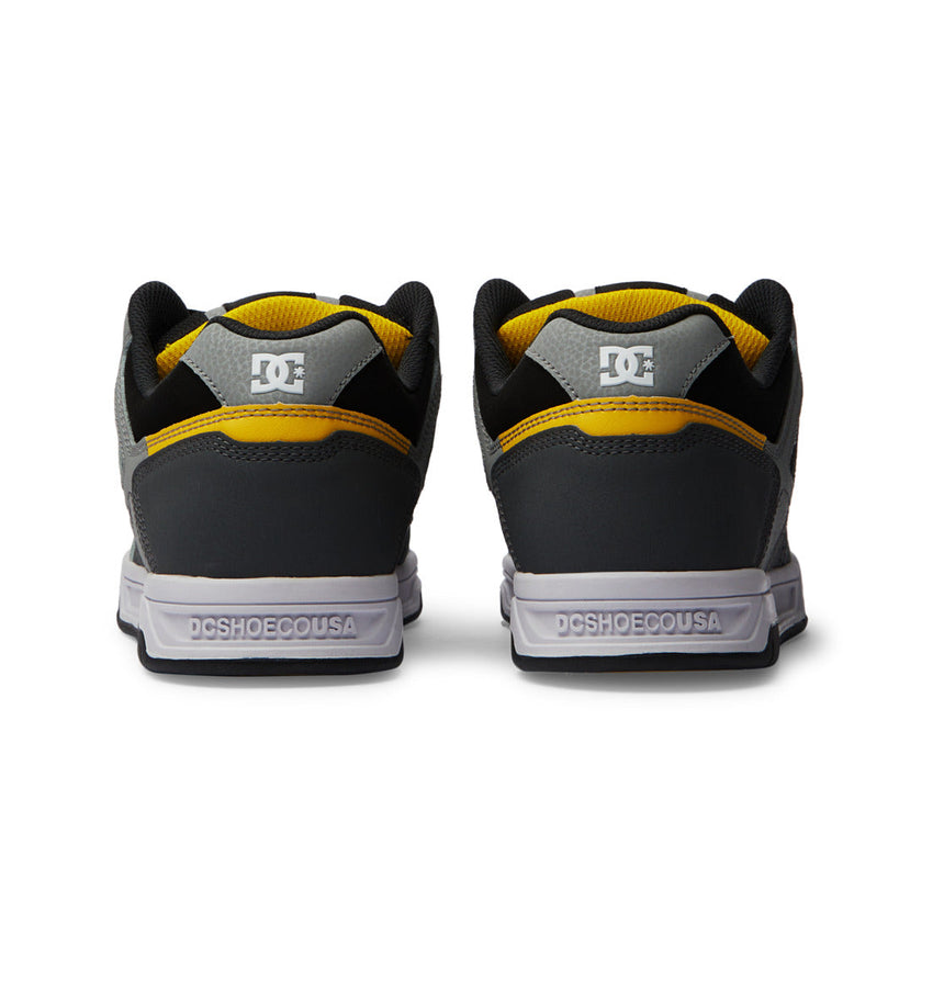 DC Men's Stag Shoes - Grey/Yellow