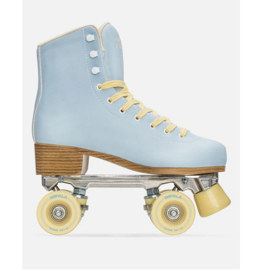 Impala Quad Roller Skates Skates - Sky Blue/Yellow