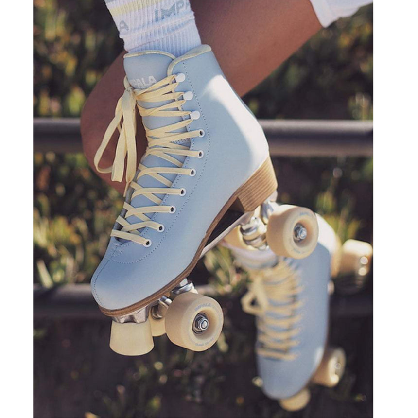 Impala Quad Roller Skates Skates - Sky Blue/Yellow