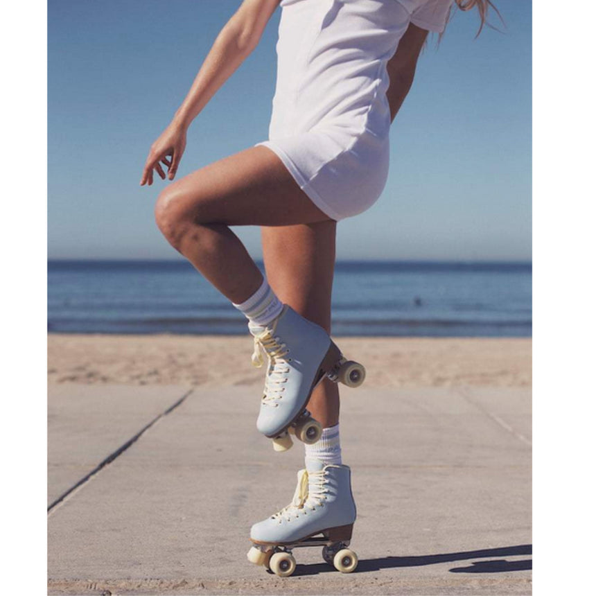 Impala Quad Roller Skates Skates - Sky Blue/Yellow