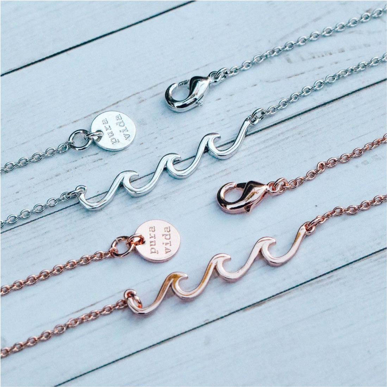 Pura Vida Delicate Wave Necklace