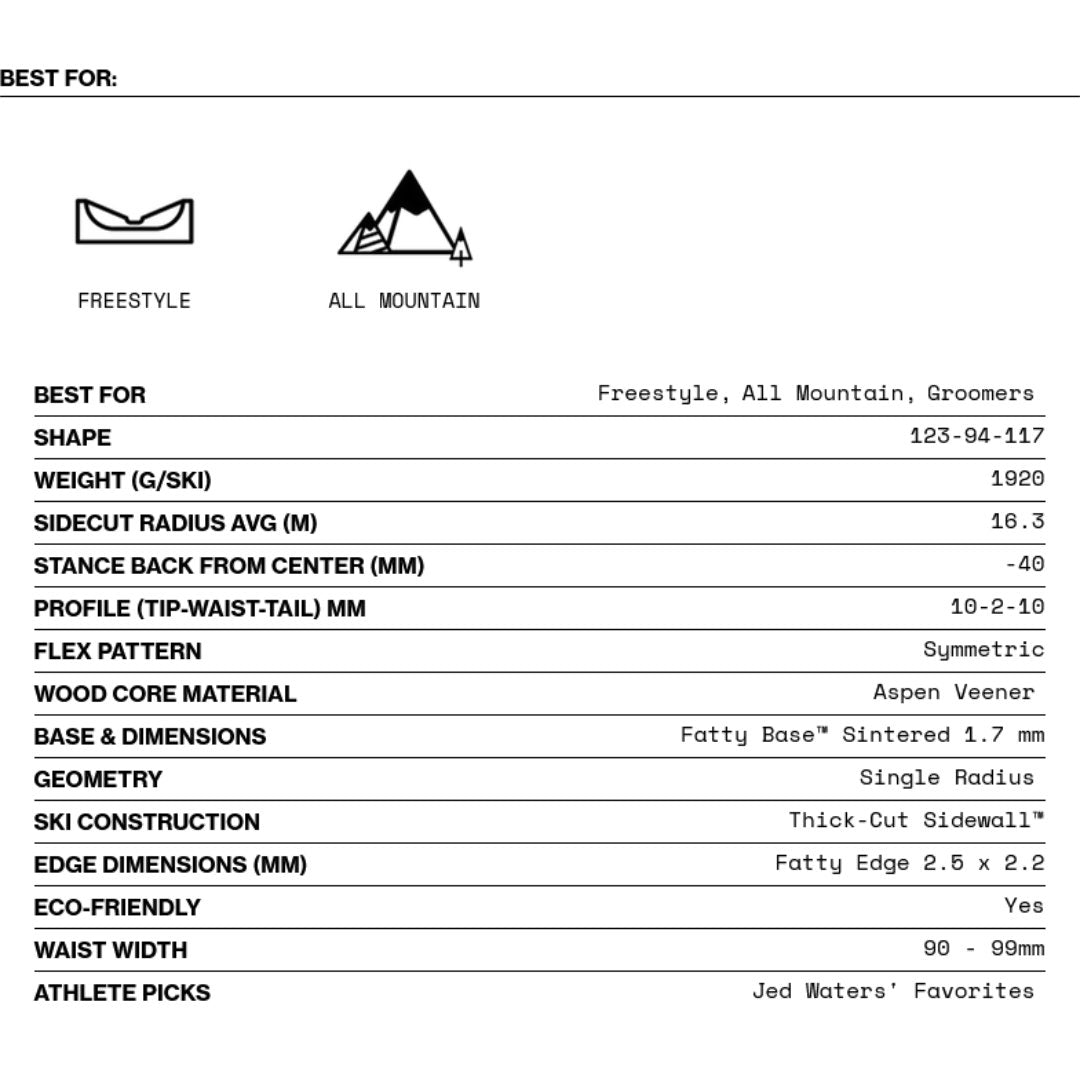 Skis Line Chronic 94 pour hommes