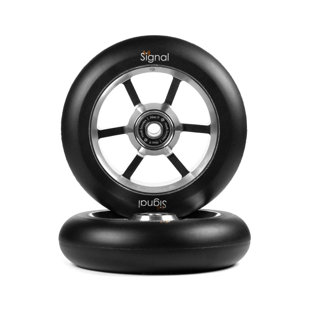 North Scooters North Signal Wheels V3 - 30mm - G7 Matte Black / Black PU 115 x 30mm Scooter Wheels