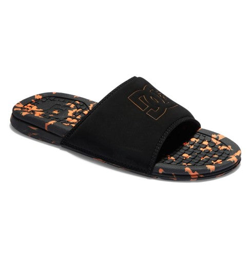 DC Bolsa Mens Flip Flops -Black/Orange
