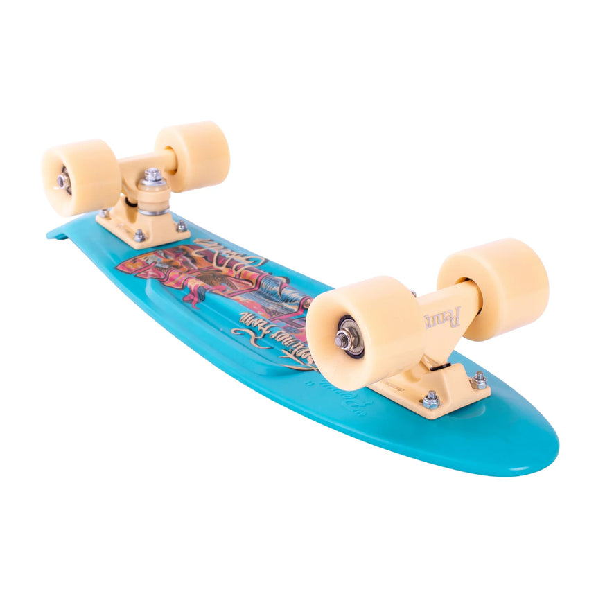 Penny Penny Complete Postcard Coastal Blue 22" Blue 22" Longboard Cruiser - 20 to 25 Inches
